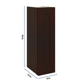 J&K Java Coffee S1 Single Door Wall Cabinet - 09" W x 30" H