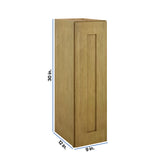 Modernform Cabinet Natural Shaker 09" W X 30" H X 12" D Single Door Wall Cabinet