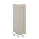 J&K Pebble B6 Single Door Wall Cabinet - 09" W x 30" H