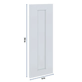 J&K White Shaker S8 Dummy Door Panel 09" W x 36" H
