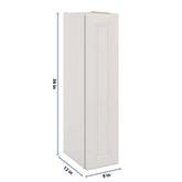 J&K Pure B5 Single Door Wall Cabinet - 09" W x 36" H