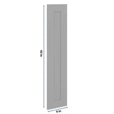 J&K Castle Grey S5 Dummy Door Panel 09" W x 42" H