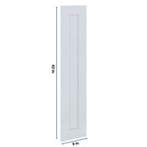 J&K White Shaker S8 Dummy Door Panel 09" W x 42" H