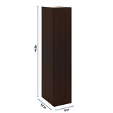 J&K Java Coffee S1 Single Door Wall Cabinet - 09" W x 42" H