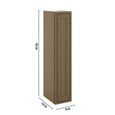 J&K Hazel H8 Single Door Wall Cabinet - 09" W x 42" H