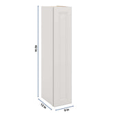 J&K Pure B5 Single Door Wall Cabinet - 09" W x 42" H
