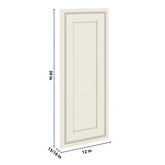J&K Pearl Glazed H9 Dummy Door Panel 12" W x 30" H