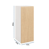 Modernform Cabinet Natural Oak 12" W X 30" H X 12" D Single Door Wall Cabinet