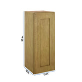 Modernform Cabinet Natural Shaker 12" W X 30" H X 12" D Single Door Wall Cabinet