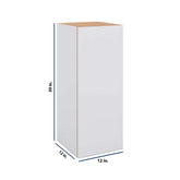 Modernform Cabinet Matte White 12" W X 30" H X 12" D Single Door Wall Cabinet