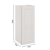J&K Pure B5 Single Door Wall Cabinet - 12" W x 30" H
