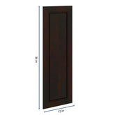 J&K Espresso K8 Dummy Door Panel 12" W x 36" H