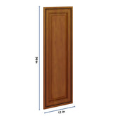 J&K Mocha Glazed K10 Dummy Door Panel 12" W x 36" H
