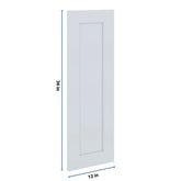 J&K White Shaker S8 Dummy Door Panel 12" W x 36" H
