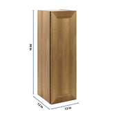 J&K Butterscotch B8 Single Door Wall Cabinet - 12" W x 36" H
