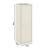 Modernform Cabinet Slim Dove White 12" W X 36" H X 12" D Single Door Wall Cabinet