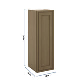 J&K Hazel H8 Single Door Wall Cabinet - 12" W x 36" H