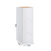 Modernform Cabinet Gloss White 12" W X 36" H X 12" D Single Door Wall Cabinet