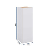 Modernform Cabinet Matte White 12" W X 36" H X 12" D Single Door Wall Cabinet