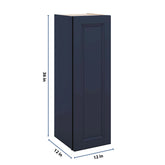 J&K Naval B7 Single Door Wall Cabinet - 12" W x 36" H