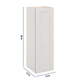 J&K Pure B5 Single Door Wall Cabinet - 12" W x 36" H