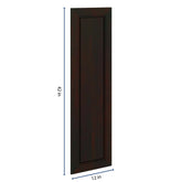 J&K Espresso K8 Dummy Door Panel 12" W x 42" H