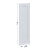J&K White Shaker S8 Dummy Door Panel 12" W x 42" H