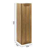 J&K Butterscotch B8 Single Door Wall Cabinet - 12" W x 42" H
