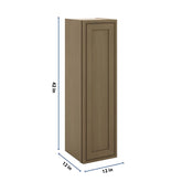 J&K Hazel H8 Single Door Wall Cabinet - 12" W x 42" H