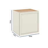 Modernform Cabinet Slim Dove White 15" W X 15" H X 12" D Single Door Wall Cabinet