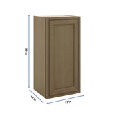 J&K Hazel H8 Single Door Wall Cabinet - 15" W x 30" H