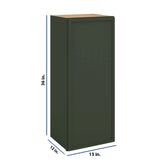 Modernform Cabinet Slim Sage Green 15" W X 36" H X 12" D Single Door Wall Cabinet