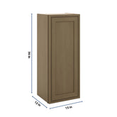 J&K Hazel H8 Single Door Wall Cabinet - 15" W x 36" H