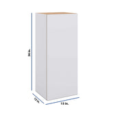 Modernform Cabinet Matte White 15" W X 36" H X 12" D Single Door Wall Cabinet