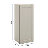 J&K Pebble B6 Single Door Wall Cabinet - 15" W x 36" H