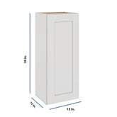 Modernform Cabinet White Shaker 15" W X 36" H X 12" D Single Door Wall Cabinet