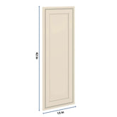 J&K Pearl Glazed H9 Dummy Door Panel 15" W x 42" H