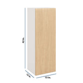 Modernform Cabinet Natural Oak 15" W X 42" H X 12" D Single Door Wall Cabinet