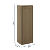 J&K Hazel H8 Single Door Wall Cabinet - 15" W x 42" H