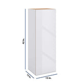 Modernform Cabinet Gloss White 15" W X 42" H X 12" D Single Door Wall Cabinet