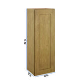 Modernform Cabinet Natural Shaker 15" W X 42" H X 12" D Single Door Wall Cabinet