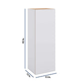 Modernform Cabinet Matte White 15" W X 42" H X 12" D Single Door Wall Cabinet