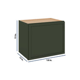 Modernform Cabinet Slim Sage Green 18" W X 15" H X 12" D Single Door Wall Cabinet