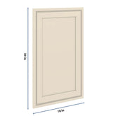 J&K Pearl Glazed H9 Dummy Door Panel 18" W x 30" H