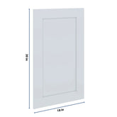 J&K White Shaker S8 Dummy Door Panel 18" W x 30" H