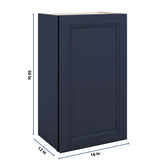 J&K Naval B7 Single Door Wall Cabinet - 18" W x 30" H
