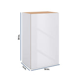 Modernform Cabinet Gloss White 18" W X 30" H X 12" D Single Door Wall Cabinet