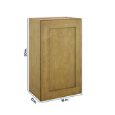 Modernform Cabinet Natural Shaker 18" W X 30" H X 12" D Single Door Wall Cabinet