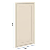 J&K Pearl Glazed H9 Dummy Door Panel 18" W x 36" H