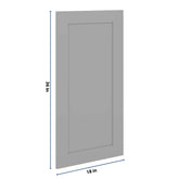 J&K Castle Grey S5 Dummy Door Panel 18" W x 36" H